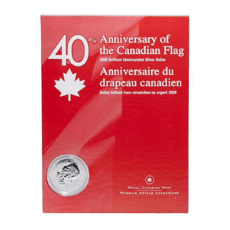 Details about   Canada's Flag 2005 Canada Uncirculated Silver Dollar & CD Set 