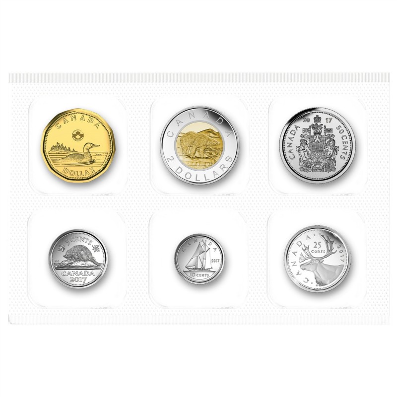2017 Canada Classic Traditional & Unreleased 6 Coin UNC BU Set!! 