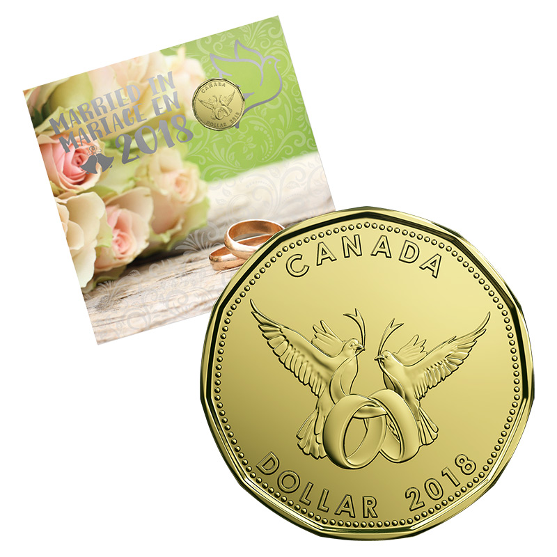 Details about   2014 Canada Wedding 5-coin Gift Set with struck Loonie $1.00 