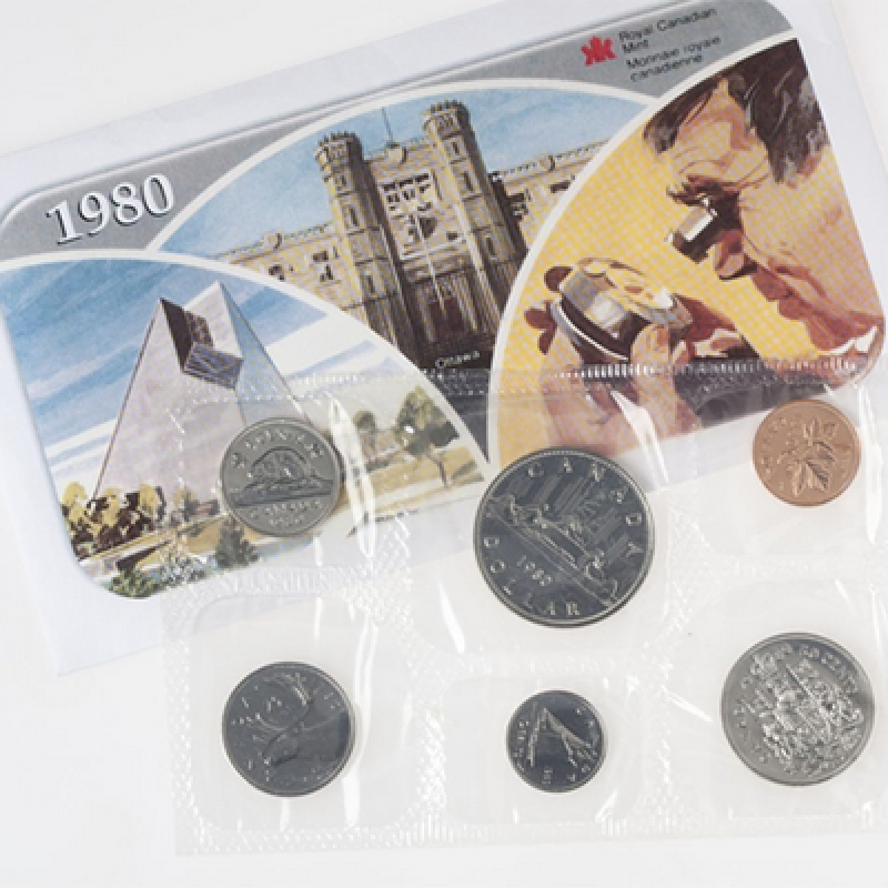 Details about   1980 Canada Prooflike 6 Coin Original Set Multiple Sets Available #coinsofcanada 