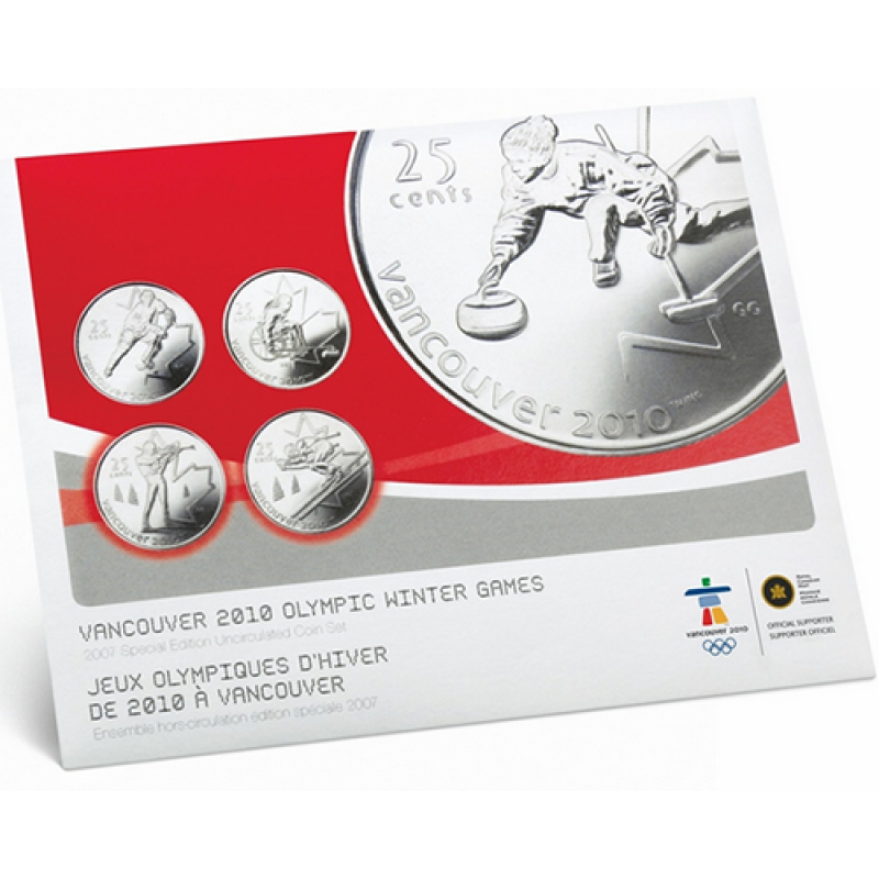 2007-2009 Canada Vancouver Winter Olympic Coin Collection Uncirculated Set 