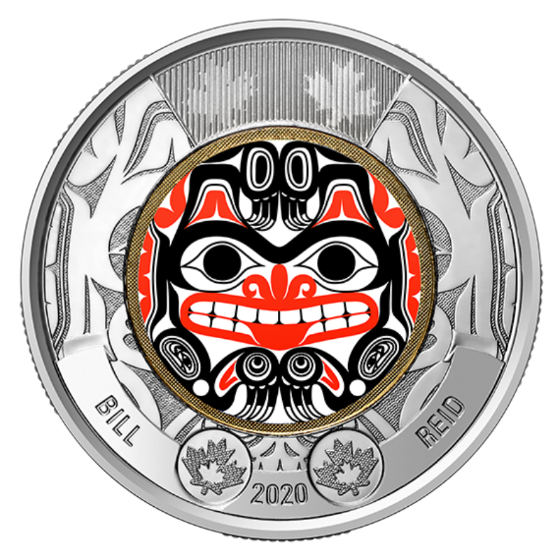 2 x 2020 BILL REID Toonie $2 Color Canada Coin Details about   NEW Haida Grizzly Bear 