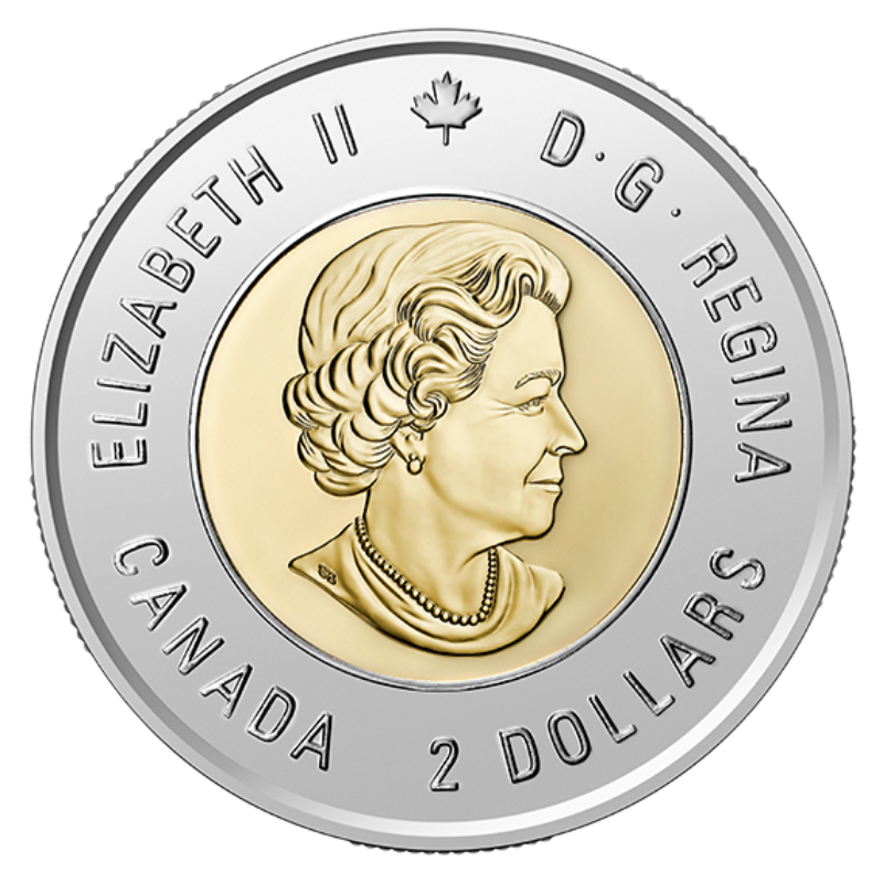 2020 Canada $2 Toonie Bill Reid Engraved Coin from Special Wrap Roll 