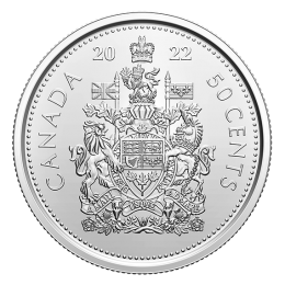 From mint roll Coat of Arms of Canada CANADA 2017 50 CENTS COIN UNC 