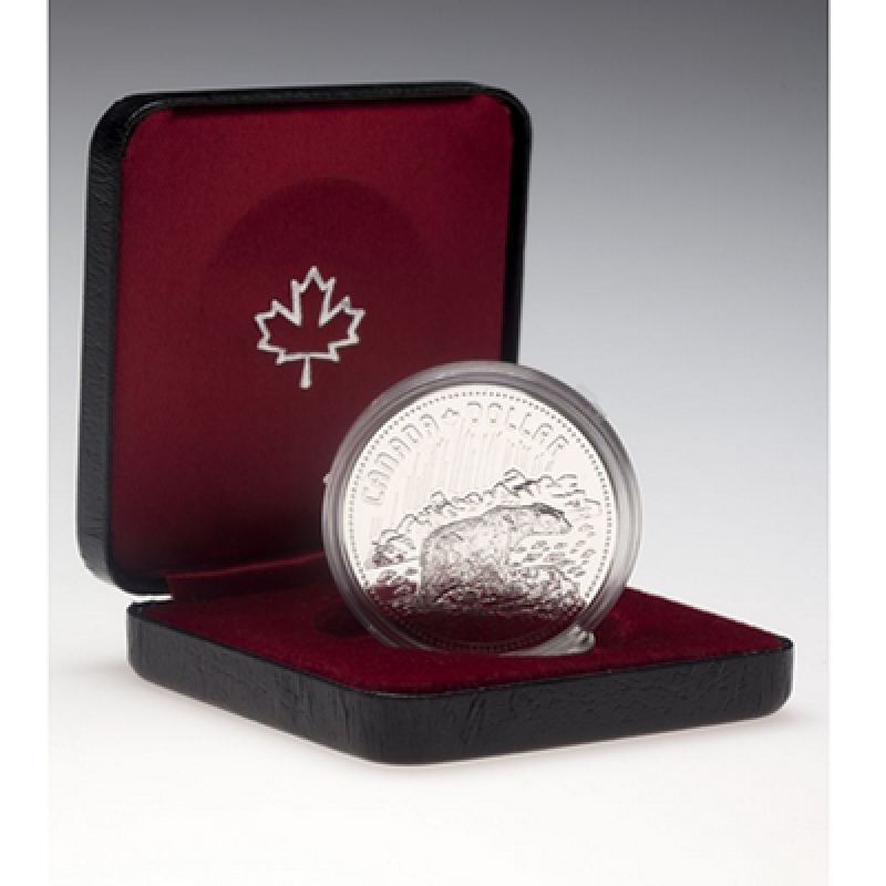 Canada 1980 $1 Arctic Territories Polar Bear Silver Dollar Coin *Capsule Only* 