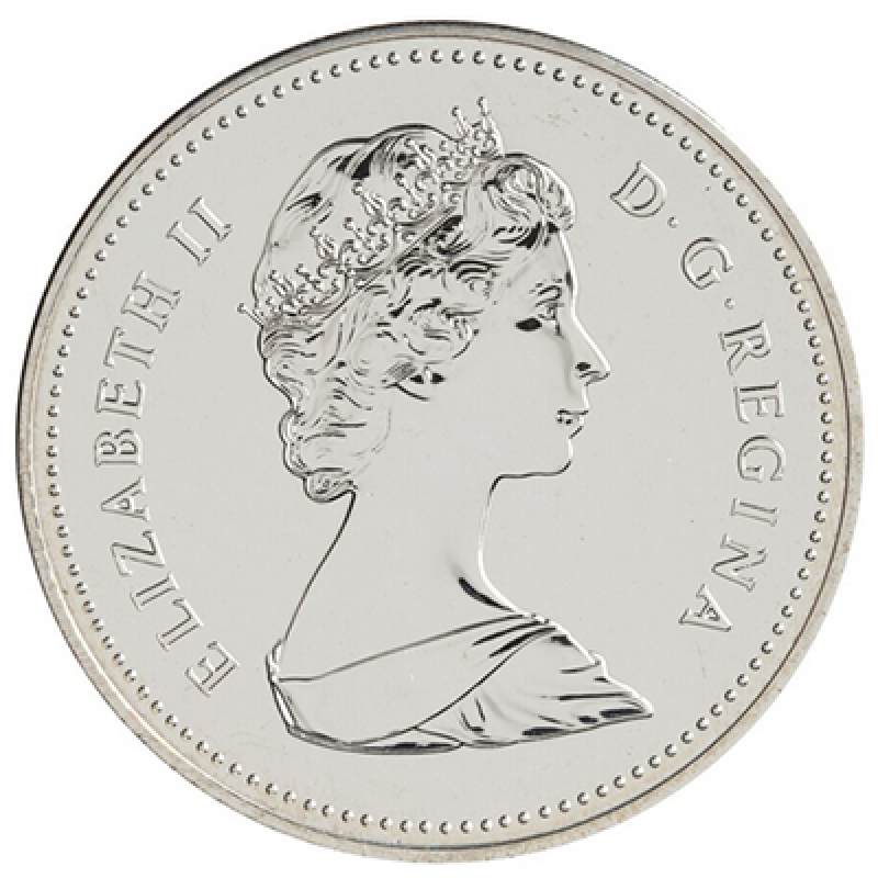 1982 Canada Regina Uncirculated Silver Dollar 