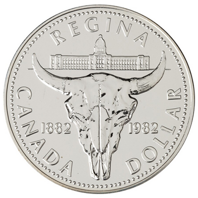 1982 Canada Silver Proof Dollar Coin BU UNC 