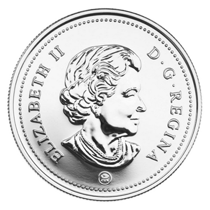 21957 Canada Silver Half Dollar Graded as Brilliant Uncirculated
