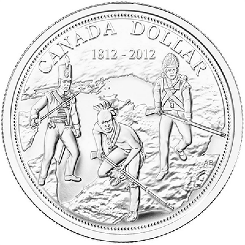 2012 $1 War of 1812 200th Anniversary Brilliant Uncirculated .9999 Pure Silver 