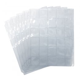#1 pkg of 5 $1 -$2 SUPERIOR  30  POCKET PAGE  COIN HOLDERS  50c 