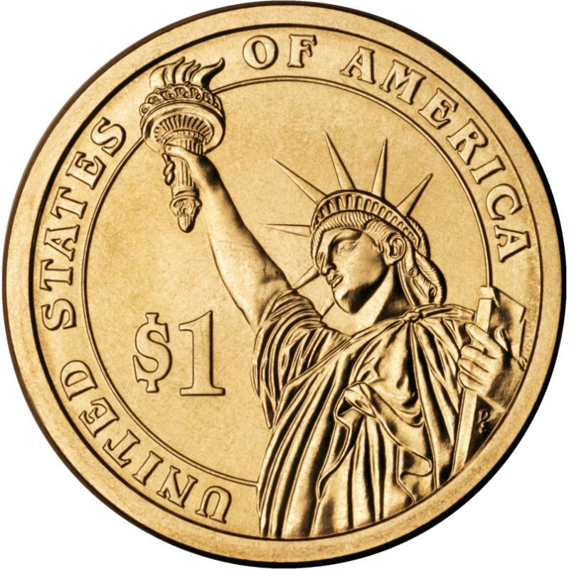 USA 1 dollar 2012 D mint "Benjamin Harrison" UNC 