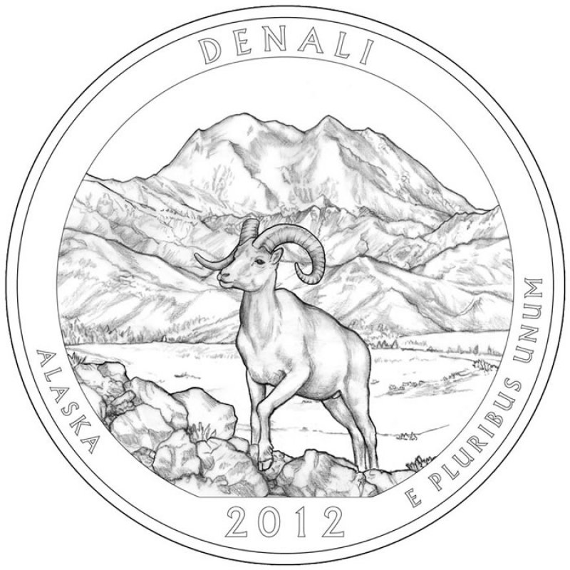 2012 P+D+S+S Denali Set ~ National Parks America the Beautiful ~ Proof ~ Mint 