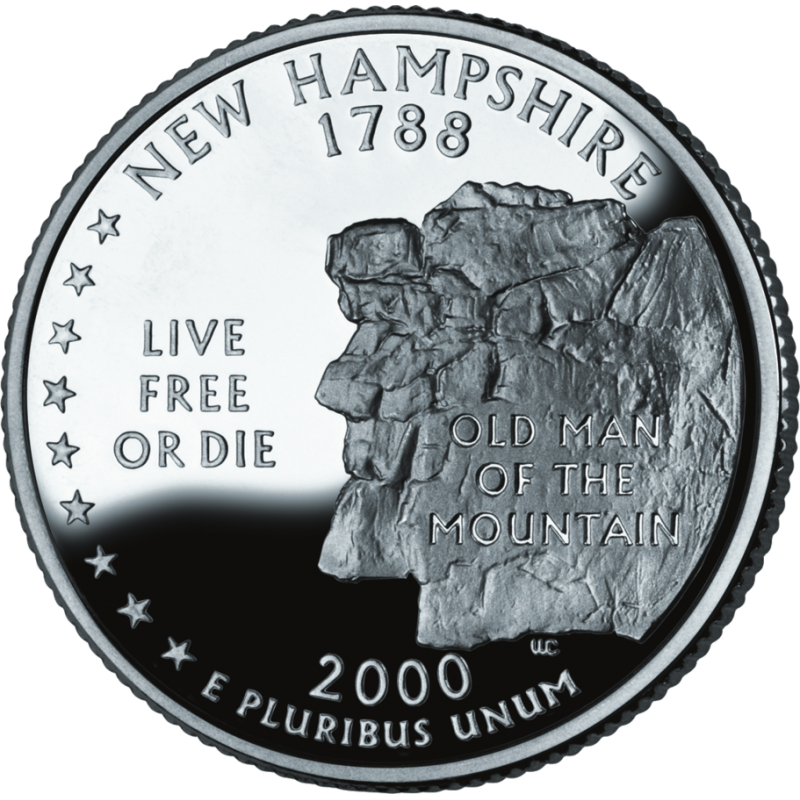 Details about   UNITED STATES Quarter NEW HAMPSHIRE 2000 25c cents State USA US coin P