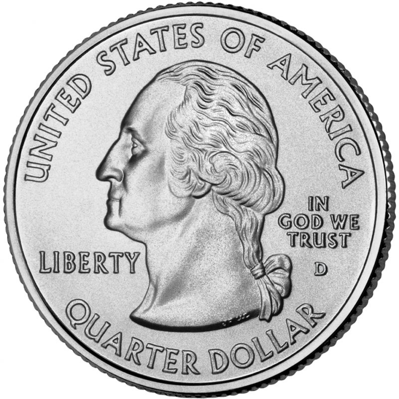 QUARTER UNCIRCULATED FROM US MINT IN 2002-D INDIANA STATE 