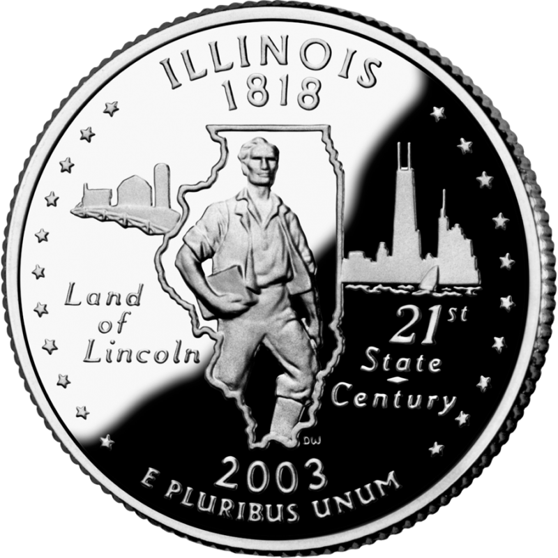 2003-P Uncirculated Illinois Statehood Quarter Single 