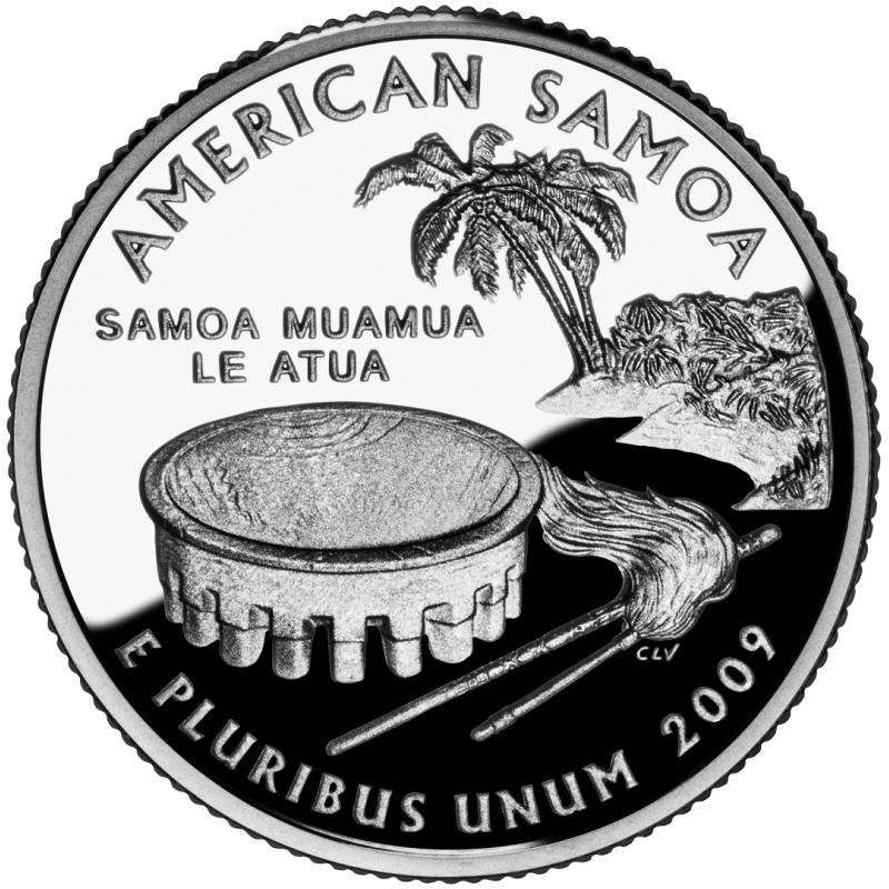"Brilliant Uncirculated" Coin 2009 D American Samoa Territorial Quarter New U.S