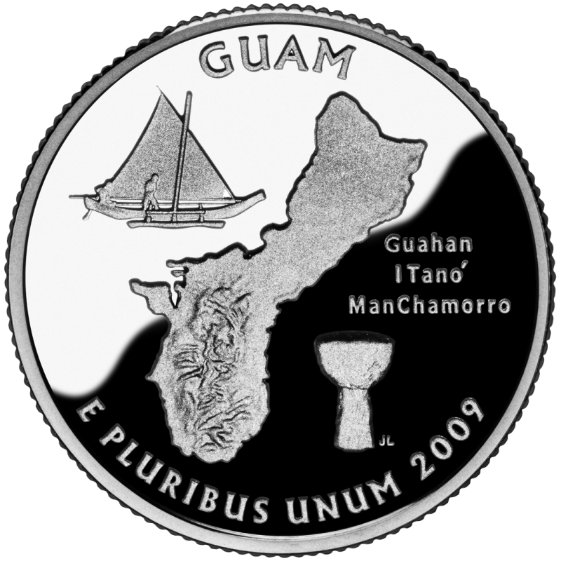 2009 P Guam State Quarter Choice Uncirculated 