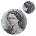 1954 Bank of Canada $1 Dollar Bill Modified Portrait Series, 100-ct Bundle (Circulated)