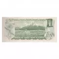 1973 Bank of Canada $1 Dollar Bill Multicoloured Series, (UNC) 50-ct Bundle consecutive, partial bank stamp on first note