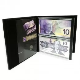 1986-2001 Bank of Canada $10 Dollar Bill, Lasting Impressions Dual Series Collector's Set 1986-2001 Bank of Canada $10 Dollar Bill, Lasting Impressions Dual Series Collector's Set