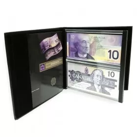 1986-2001 Bank of Canada $10 Dollar Bill, Lasting Impressions Dual Series Collector's Set 