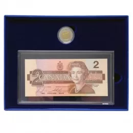 1996 Canada's $2 Proof Coin & BRX Replacement Bank Note Set