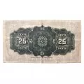 1923 Dominion of Canada 25-Cent Shinplaster McCavour/Saunders Fractional Note (F)