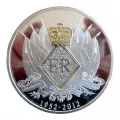 2012 Great Britain Queen Elizabeth II Diamond Jubilee 60-Diamond 5 oz Silver Medal