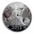 2012 Great Britain Queen Elizabeth II Diamond Jubilee 60-Diamond 5 oz Silver Medal