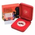 2005 Cook Islands $1 Fire Engines of the World: 1932 Bickle Triple Combination Pumper 1 oz Silver Dollar Coin-no outer box 