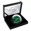 2016 Cook Islands 5 oz Fine Silver $25 Coin - 100th Anniversary of the Trans-Siberian Railway-scuffed capsule