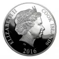 2016 Cook Islands 5 oz Fine Silver $25 Coin - 100th Anniversary of the Trans-Siberian Railway-scuffed capsule