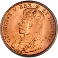 1911 Canadian 1-Cent Large Penny Coin (VF)