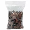 1960-1996 Canadian 1-Cent Maple Leaf Twig Penny 98% Copper 5 lb (2.3 kg) Bulk Circulated Coin Lot