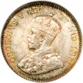1911 Canadian 5-Cent Small Silver Coin (F)