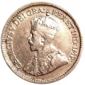 1915 Canadian 5-Cent Small Silver Coin (F)