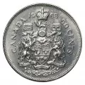 1968 Canadian 50-Cent Coat of Arms Half Dollar Coin Lot of 100pcs (Circulated)