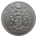 1974 Canadian 50-Cent Coat of Arms Half Dollar Coin Lot of 100pcs (Circulated)