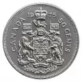 1975 Canadian 50-Cent Coat of Arms Half Dollar Coin Lot of 100pcs (Circulated)