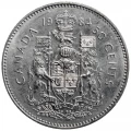 1984 Canadian 50-Cent Coat of Arms Half Dollar Coin Lot of 100pcs (Circulated)