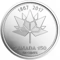 2017 (1867-) Canadian 50-Cent Canada 150 Official Logo Half Dollar Coin (Brilliant Uncirculated) 