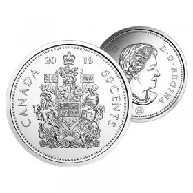 2018 Canadian 50-Cent Coat of Arms Circulation Coin (Brilliant Uncirculated)