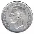 1950 Canadian $1 Voyageur Silver Dollar Coin (VFor better)