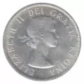 1956 Canadian $1 Voyageur Silver Dollar Coin (VF or better)