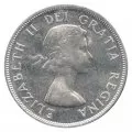 1957 1WL Canadian $1 Voyageur Silver Dollar Coin EF or better