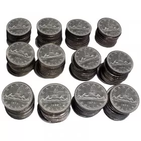1972 Canadian $1 Voyageur Dollar Coin Lot of 100pcs (Circulated)