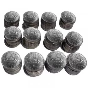 1976 Canadian $1 Voyageur Dollar Coin Lot of 100pcs (Circulated)