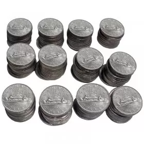 1980 Canadian $1 Voyageur Dollar Coin Lot of 100pcs (Circulated)