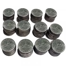 1983 Canadian $1 Voyageur Dollar Coin Lot of 100pcs (Circulated)