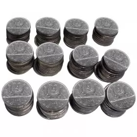 1985 Canadian $1 Voyageur Dollar Coin Lot of 100pcs (Circulated)